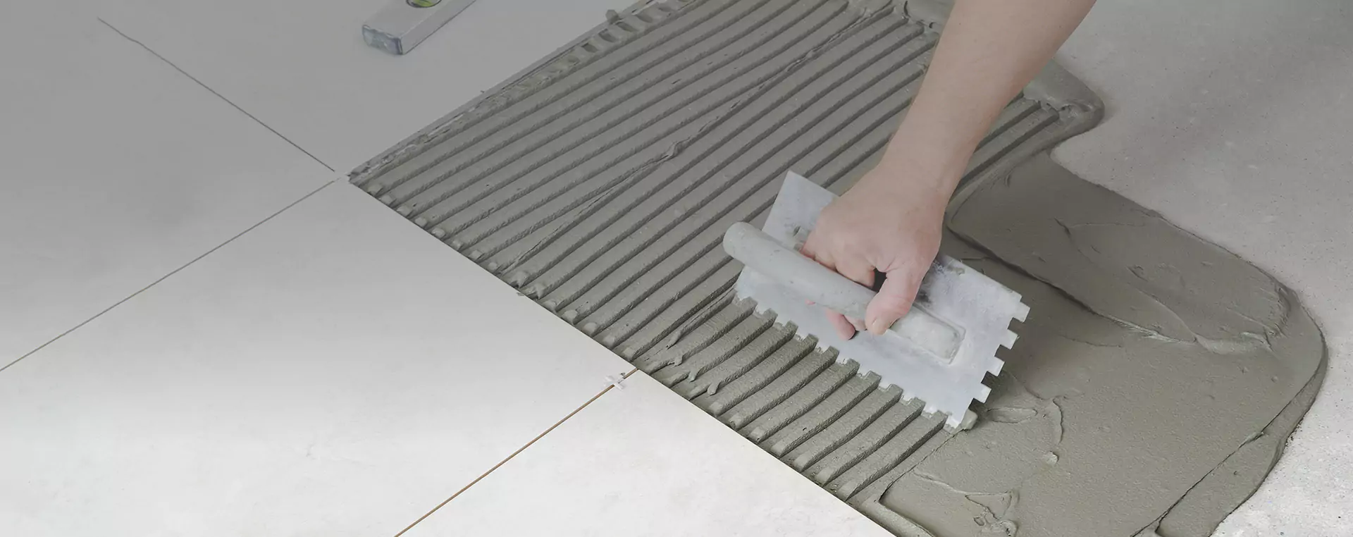 Tile Adhesive Article Image with Shadow